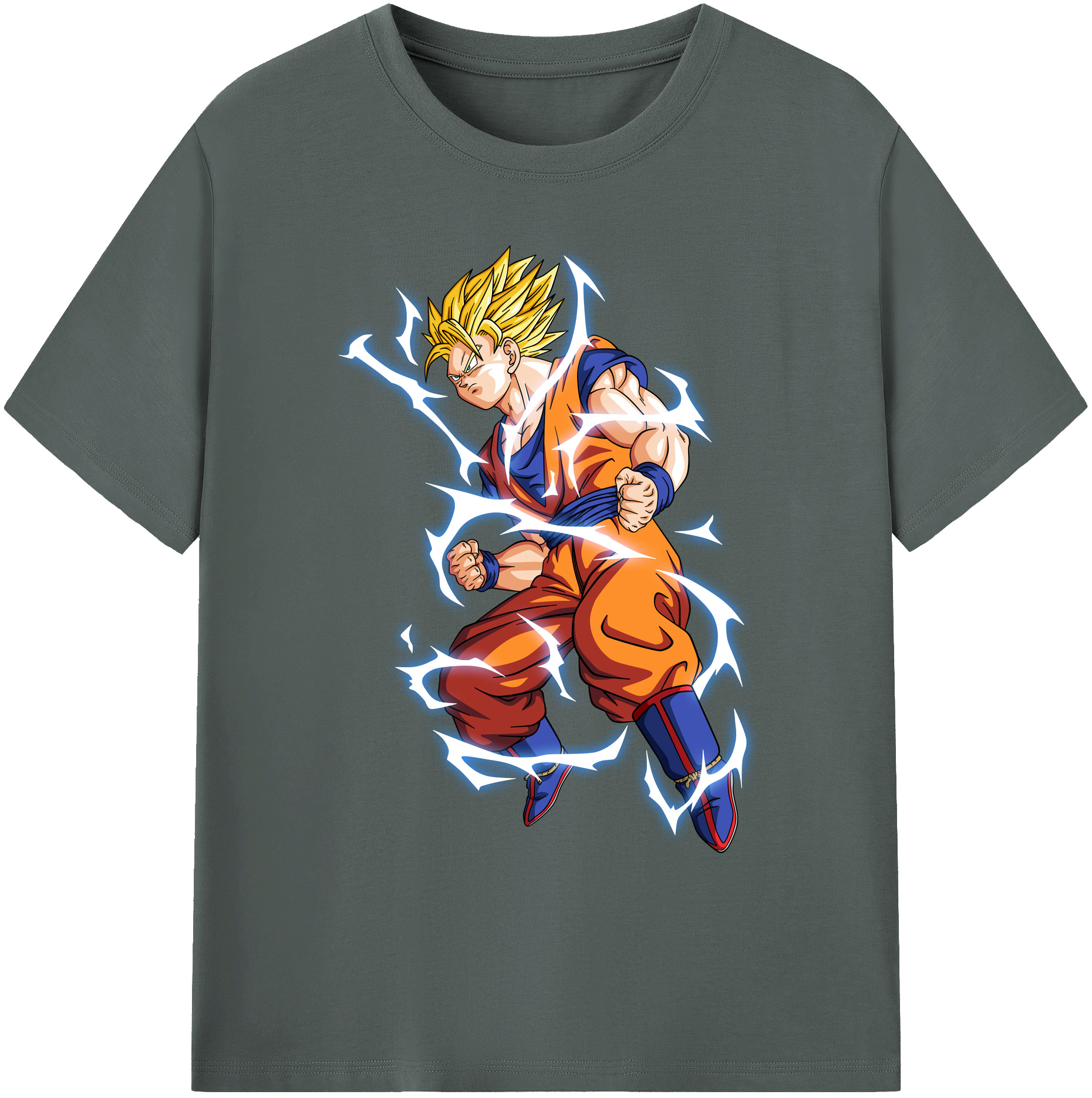 （画像用） ドラゴンボール 孫悟空（そん ごくう）Son Goku カカロット DRAGON BALL Kakarotto 綿100％ メンズ半袖Tシャツ｜肌触りやわらか＆通気性